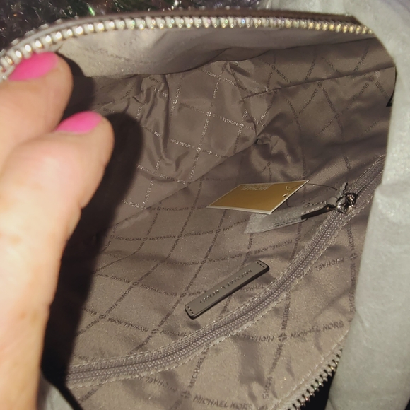 Michael Kors Silver and Gray Women's Bag - Picture 6 of 16